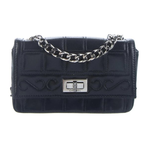 Chanel Square Quilt Mini Crossbody Silver Chain Designer Crossbody Shoulder Bag - Picture 1 of 9